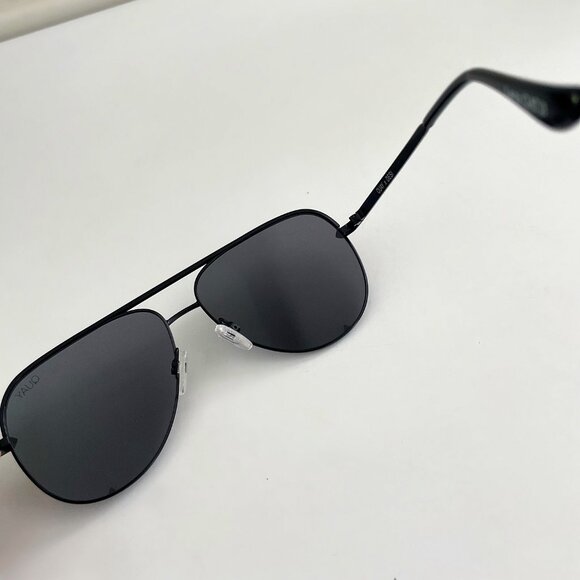 QUAY x Ltd Desi Perkins High Key Mini Oversized Polarized Aviators –Unisex– NWOT - Picture 7 of 8